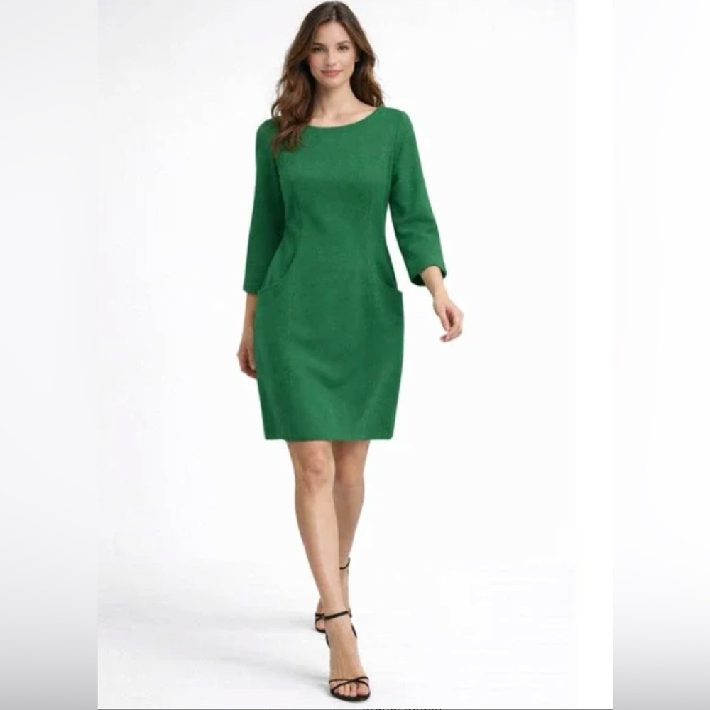 Boden Ellen Ottoman 3/4 Sleeve Dress